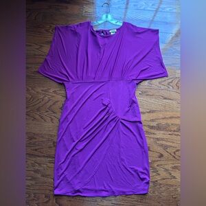 Midnight Velvet Rich Purple Midi Dress Size 1X